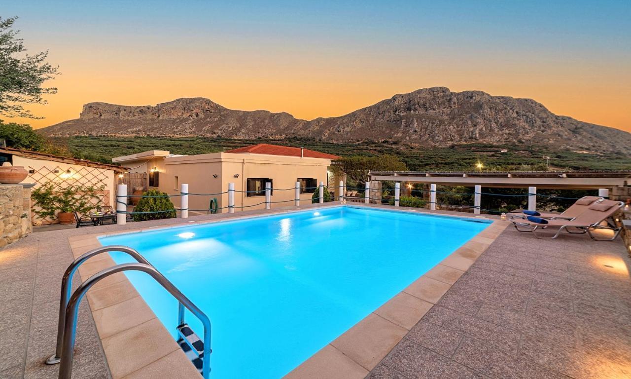 Cretan Kera Villa Heated Pool Esterno foto